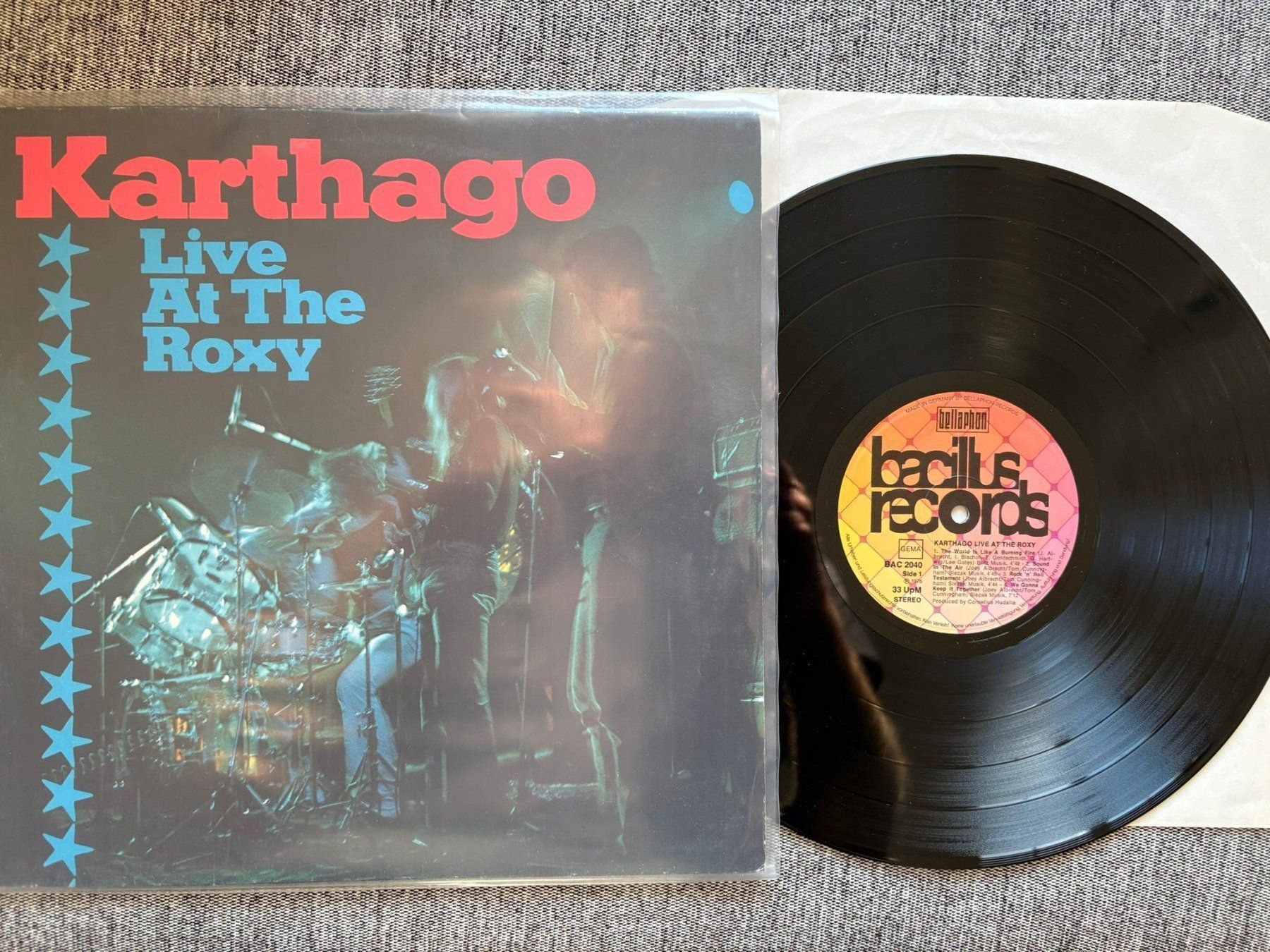 Dischi in vinile: Karthago - Live At The Roxy - DE - 1976 – Usato da Zofingen venduto da Bigron