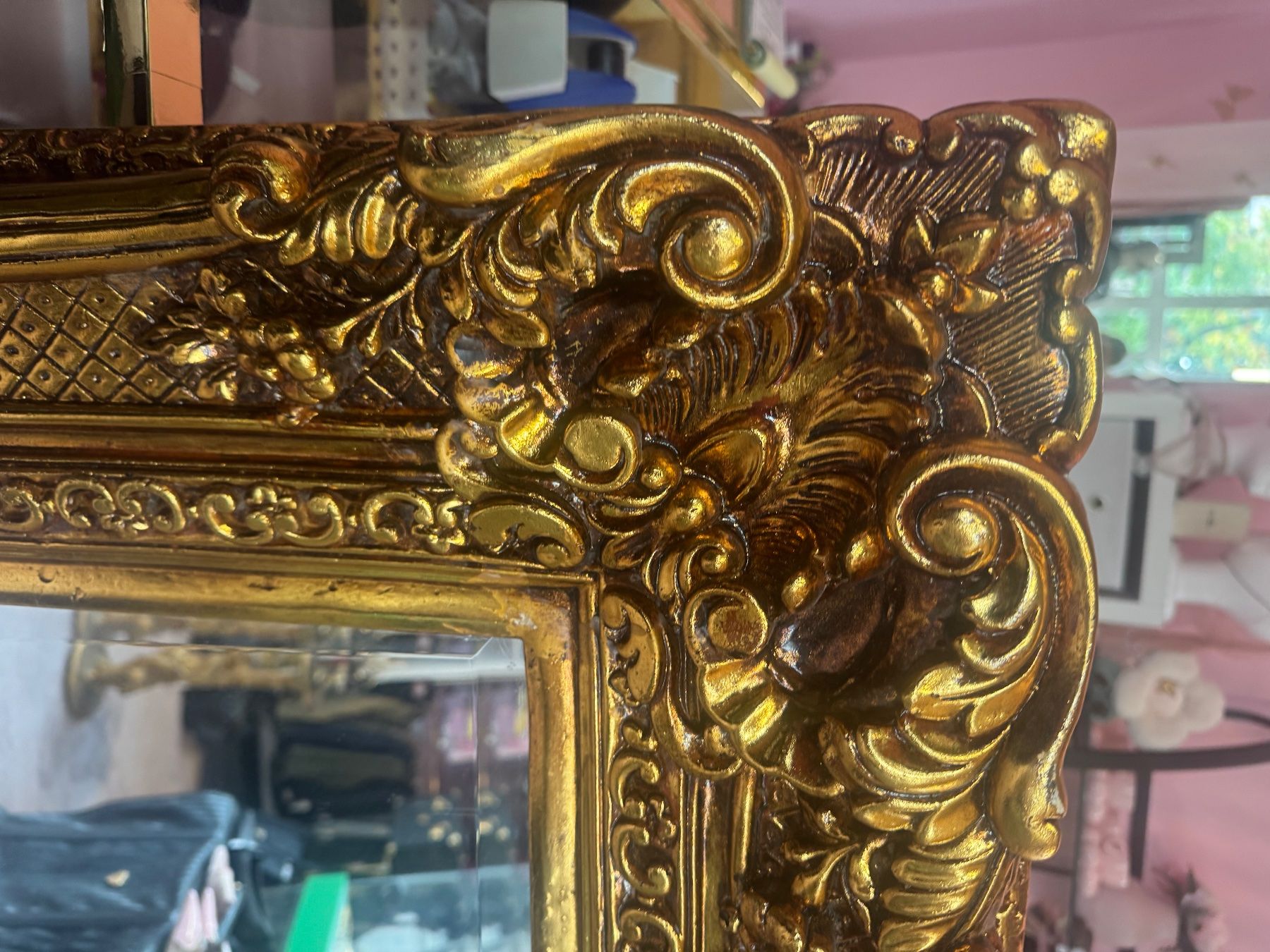 Spiegel: grosser Spiegel in gold – Gebraucht aus Zürich von SecondhandZurich 1