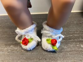Puppenfinkli mit Röseli, Puppengr. 32 cm,   🌹