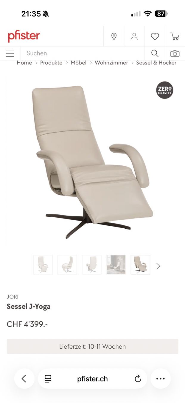 Poltrone: Jori Joga Leder Sessel – Usato da Killwangen venduto da dzu_26w7 3