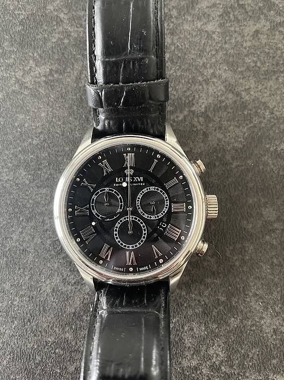 Orologi: Louis XVI Uhr / Schwarz - Silber – Usato da Kaiseraugst venduto da Davide_P