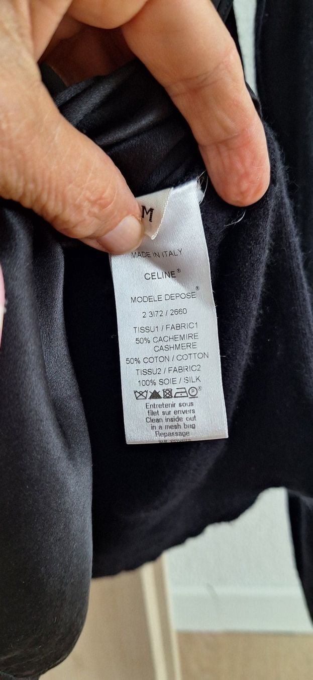 Celine Pulls & Sweat-shirts: CELINE - edler Pullover, schwarz, Seide/Kaschmir-Baumwolle – D'occasion à Granges VS par dan_6bcm 3