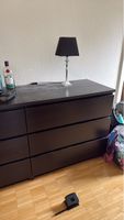 Malm Kommode dunkelbraun mit drei Schubladen gebraucht