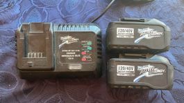 Activ Energy/Ferrex Ladegerät mit 2x 20V/40V Akku