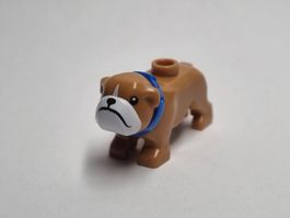 LEGO 65388pb02 Medium Nougat Dog, Bulldog with Black Eyes