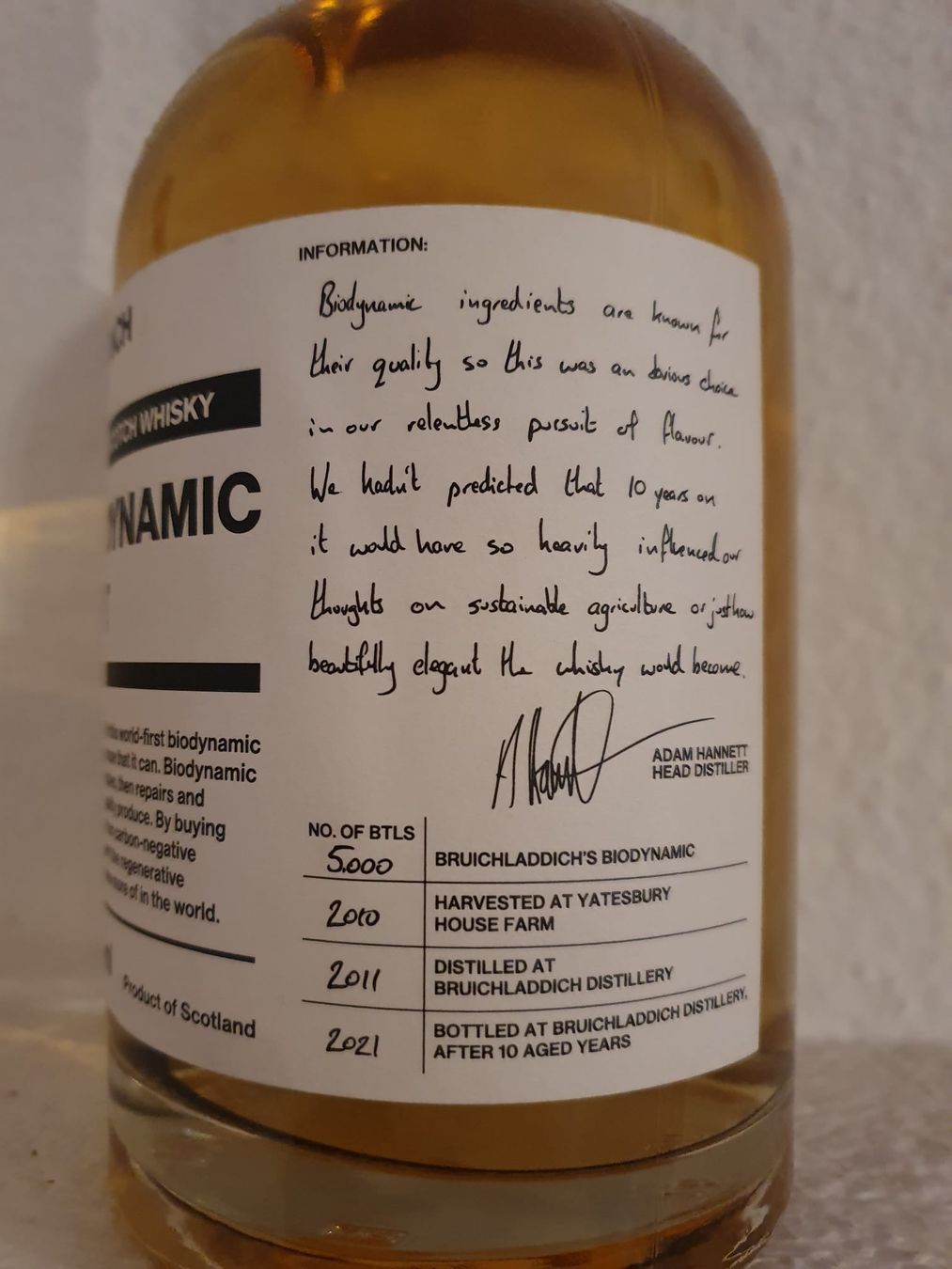 Bruichladdich Spirituosen: Bruichladdich The Biodynamic Project 2021 1 von 5000 – Neu und originalverpackt aus Langnau am Albis von jer_pm72 5