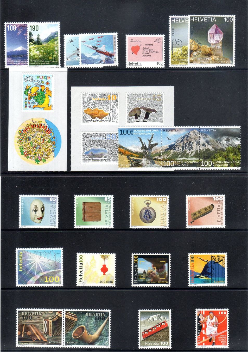 Alle Briefmarken: JAHRESSAMMLUNG 2014 ** POSTFRISCH ** - EM30 – Neu (gemäss Beschreibung) aus Losone von EM2019