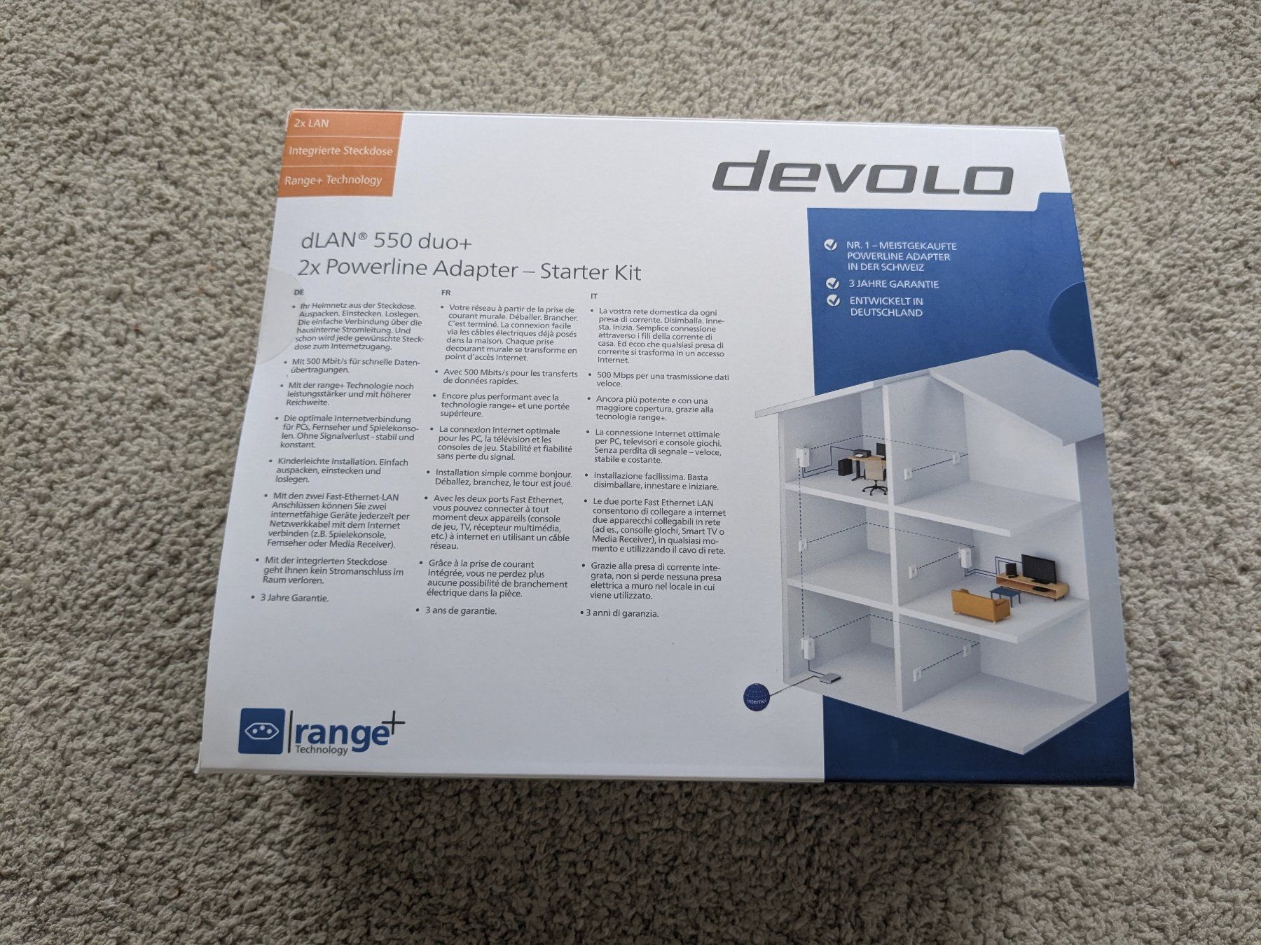 Devolo Lecteurs & Adaptateurs: Devolo dLAN Powerline Adapter Set mit zusätzlichem 10m Kabel – D'occasion à Oberdiessbach par Milo78 6