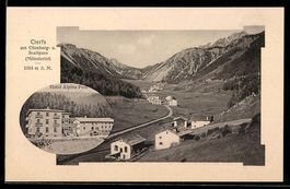 Cierfs, Hotel Alpina Post, Blick ins Tal