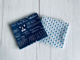 2 Fat quarter/Coupons patchwork & couture - Bulldog Etoiles