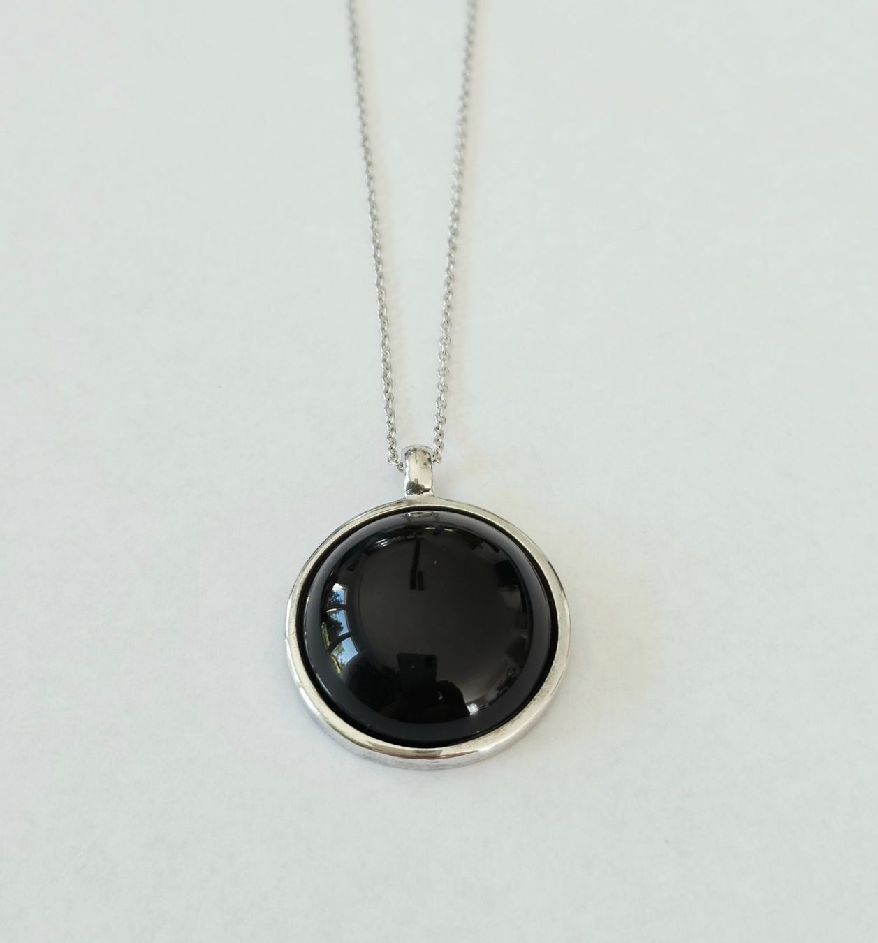 Ciondoli: Silber 925 Anhänger mit Cabochon Onyx - Neu – Nuovo e nell'imballaggio originale da Uetikon am See venduto da Coralreef 2