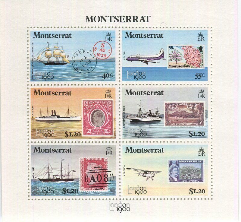 Tous les timbres: Block "Schiffe". Montserrat. – Neuf avec emballage d'origine à Basel par Butsch5