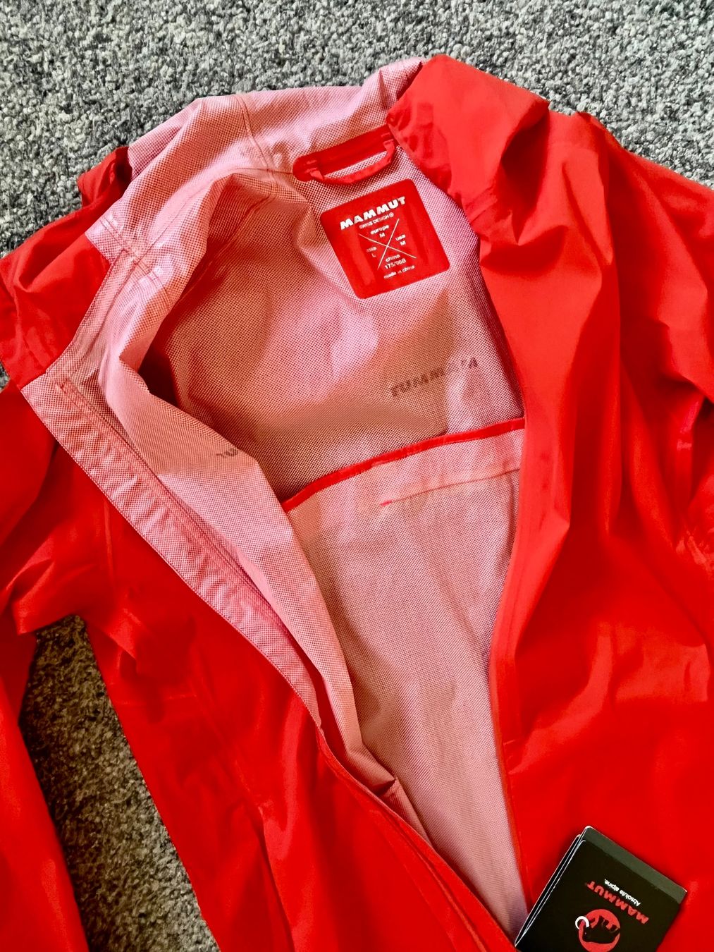 Mammut Giacche: MAMMUT Rainspeed Jacket, dark orange, ultralight, GrM/50 – Nuovo e nell'imballaggio originale da Adliswil venduto da vette56 4