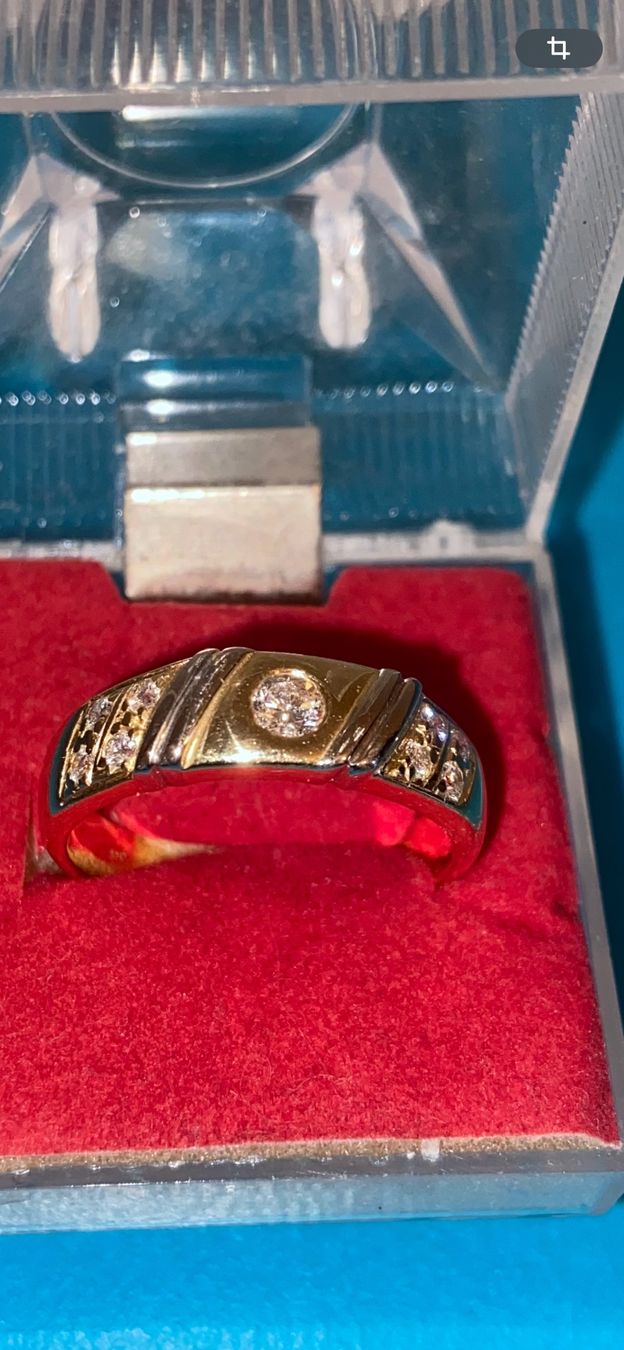 Anelli: Goldring 750 mit Brillanten  Grösse 64 – Usato da Zuchwil venduto da janoloo 1