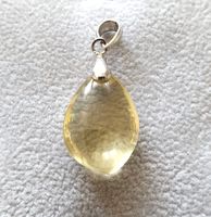Silber 925 Anhänger "Citrin-Tropfen"