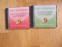 2 CDs von Tepperwein: Geldfluss + Gesund und Vital leben