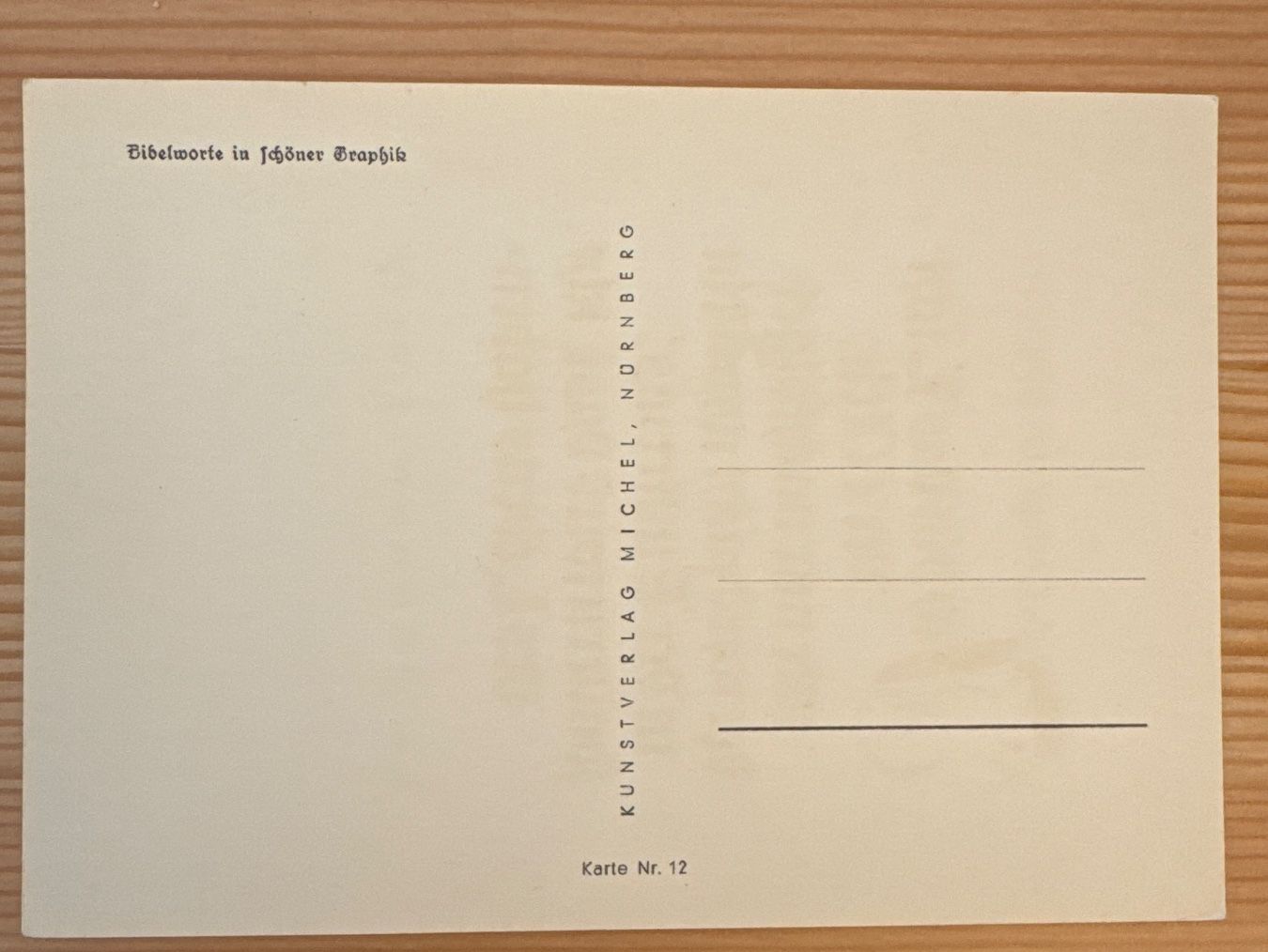 Cartoline postali: Zwei antike, neuwertige Ansichtskarten mit Bibelworten – Nuovo (secondo la descrizione) da Zürich venduto da Tarafo5 3