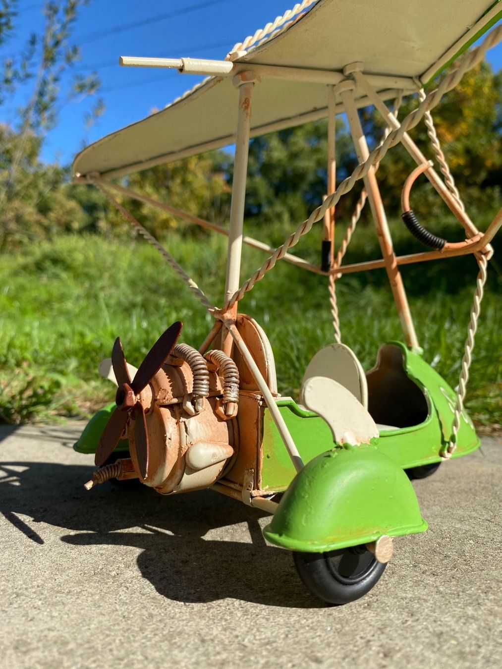 Kit di modellismo & Modellini statici: Motorisierter Hängegleiter aus Blech – Nuovo (secondo la descrizione) da Langendorf venduto da Blechfahrzeuge 3