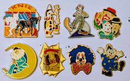 8 Pins Zirkus Pins Clown / Knie