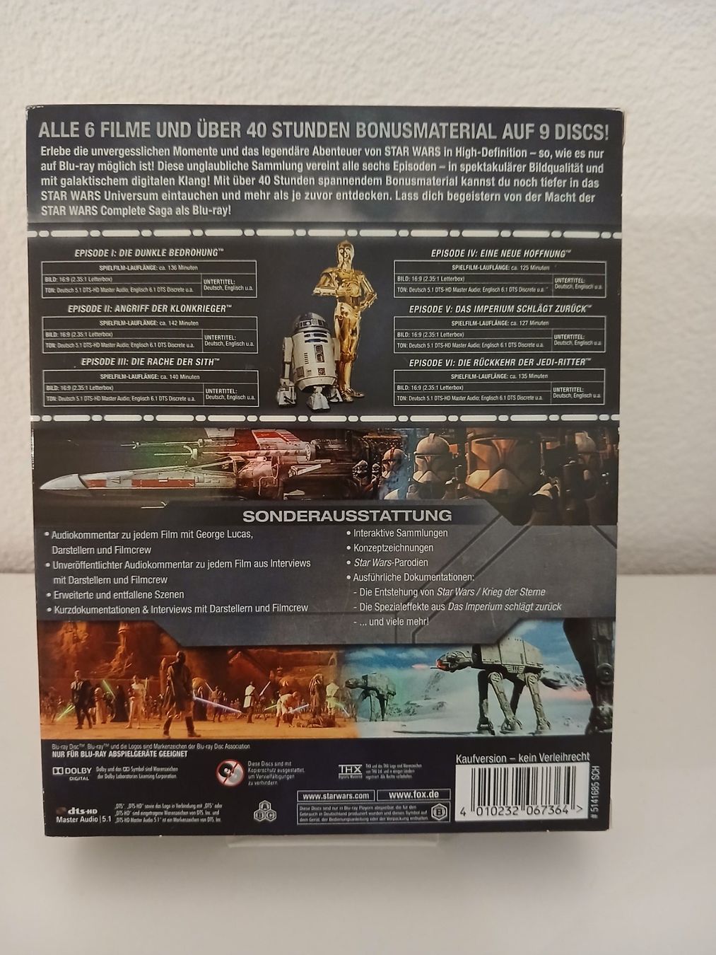 Alle DVDs: Star Wars Sammlung Bluray – Gebraucht aus St. Margrethen SG von SamusAran 1
