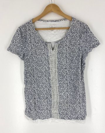 T-Shirt Tom Tailor mit Crash Optik, Grösse M, "Neuwertig"