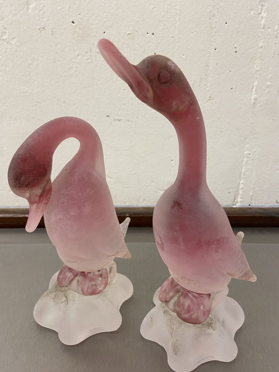 Sculture & Statue: 2 Murano Cenedese Glasenten Skulpturen – Usato da Dietikon venduto da brocki-eyra 7