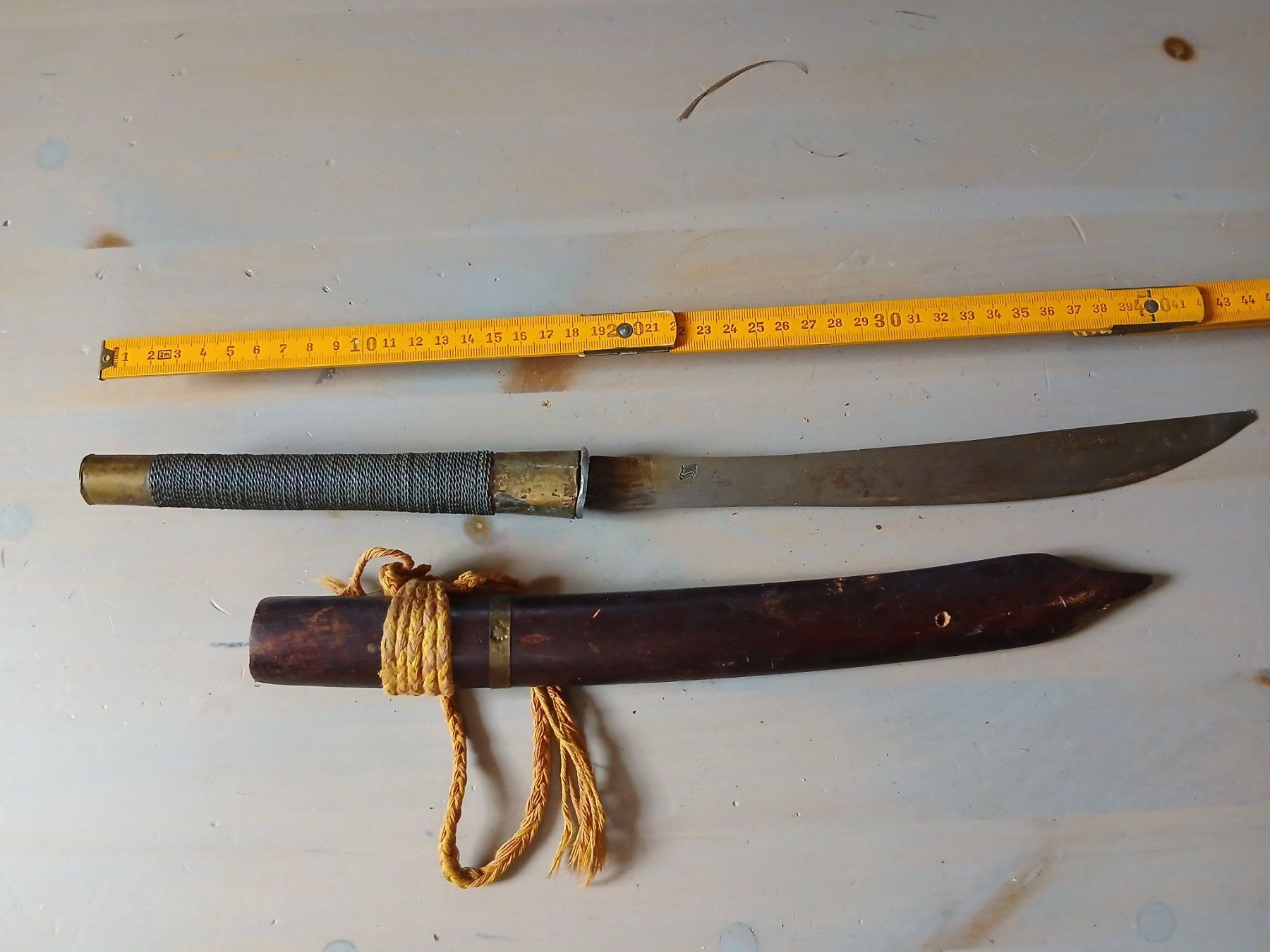 Stichwaffen: Sabre Dha birman avec fourreau – Gebraucht aus Satigny von Asaksa