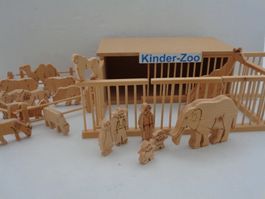 Holzspielzeug - Kinder-Zoo - Handarbeit