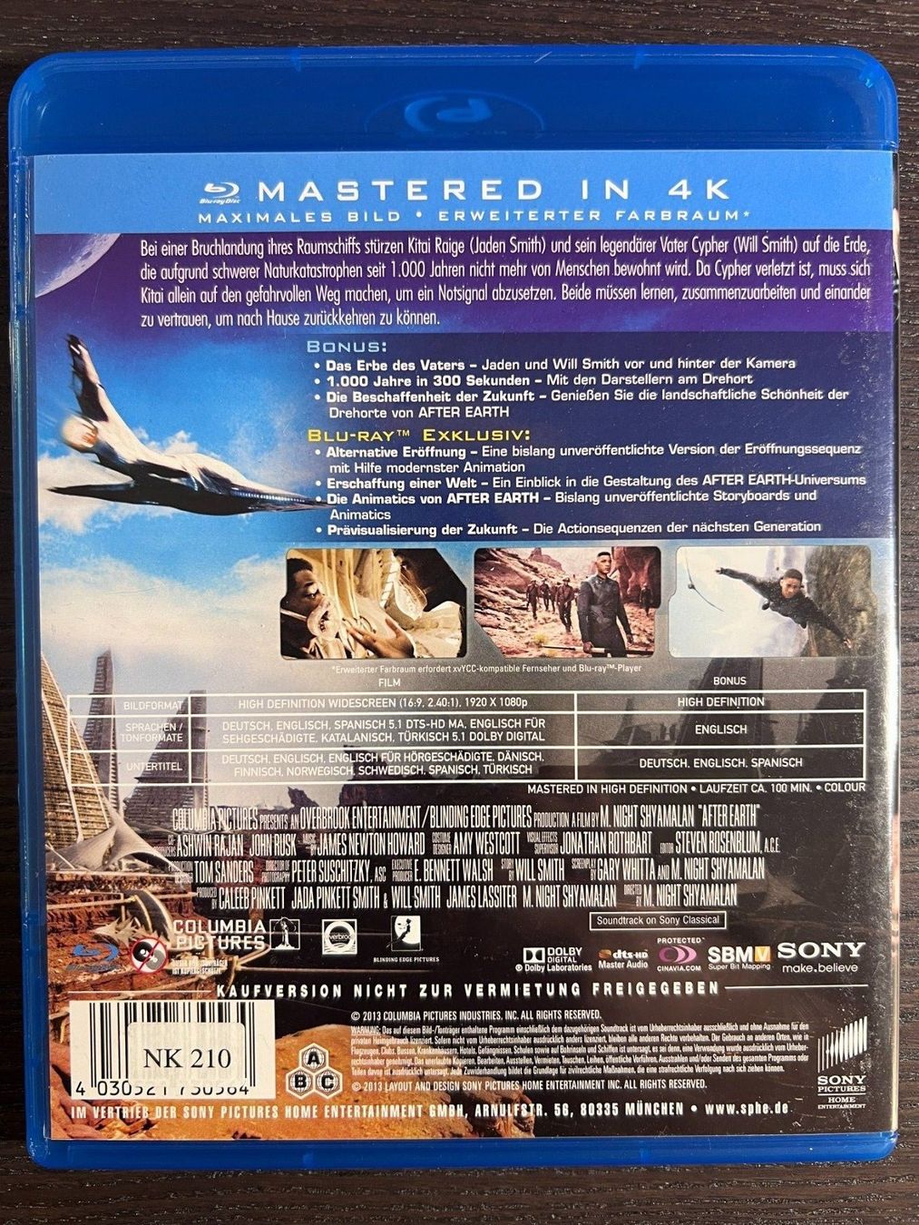 Tutti i DVDs: After Earth – Usato da Zürich venduto da Blu-ray_ZH 1