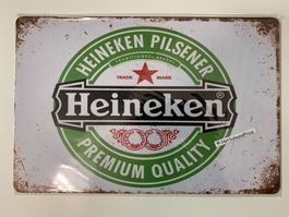 Blechschild Heineken Bier,  Vintage look,