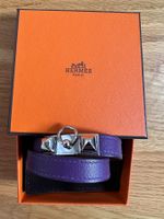 Hermès Rivale Double Tour Violett Grösse S mit Box