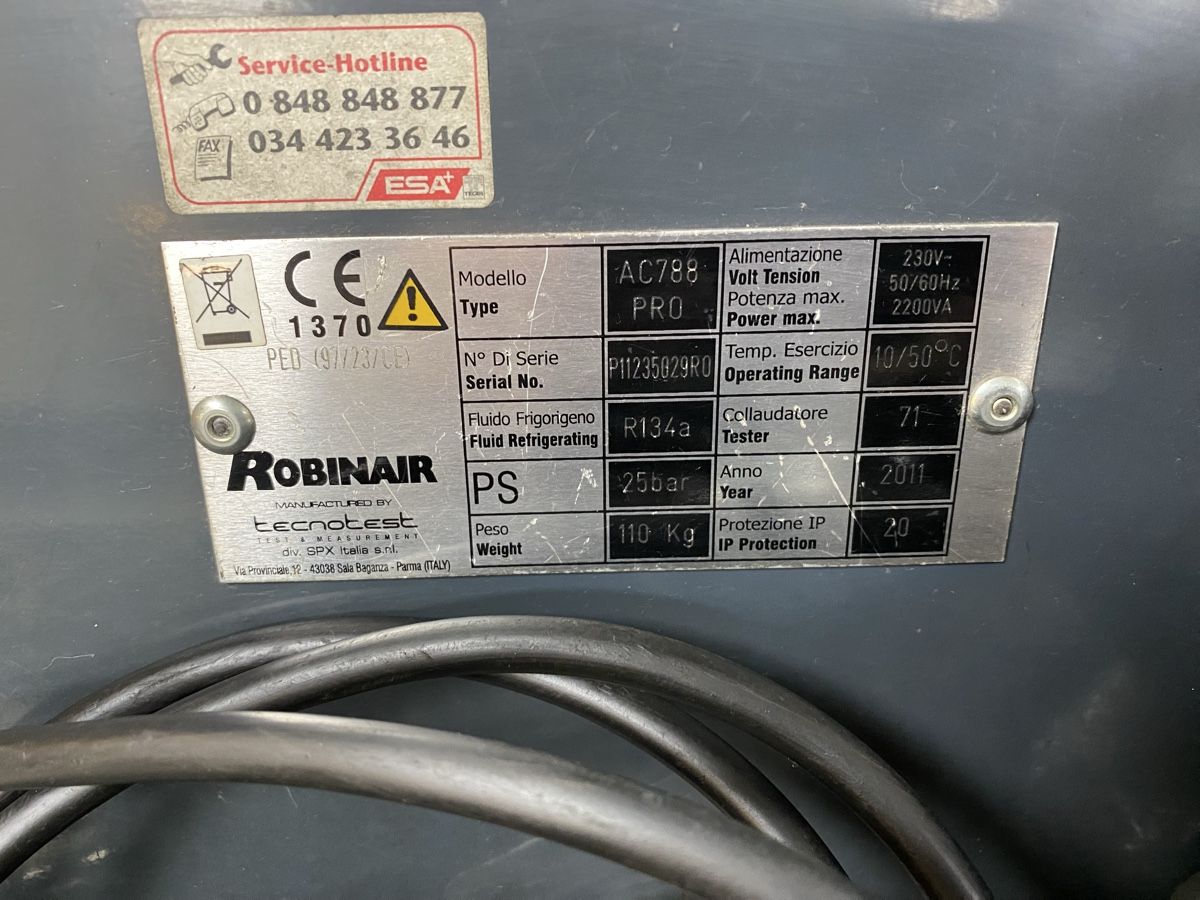 Tutti gli attrezzi: Klimaservicegerät Robinair Cooltech AC788 Pro – Usato da Hägglingen venduto da kar_v9qf 7