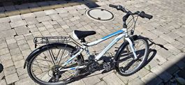 Kindervelo blau weiss 20 Zoll