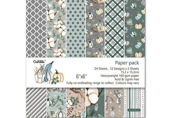 24 Blätter Weihnachtspapier 30,5x30,5cm - Doppelseitiges Scrapbook Papier