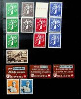 SUISSE TIMBRES NEUFS* 1939-1944. SBK 46.00 /T600