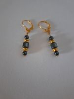 Elegante Hämatit Ohrringe, neuwertig Modeschmuck