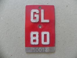Velonummer Velo Rad GL Nummer 80 Glarus 1980 Bike Geschenk
