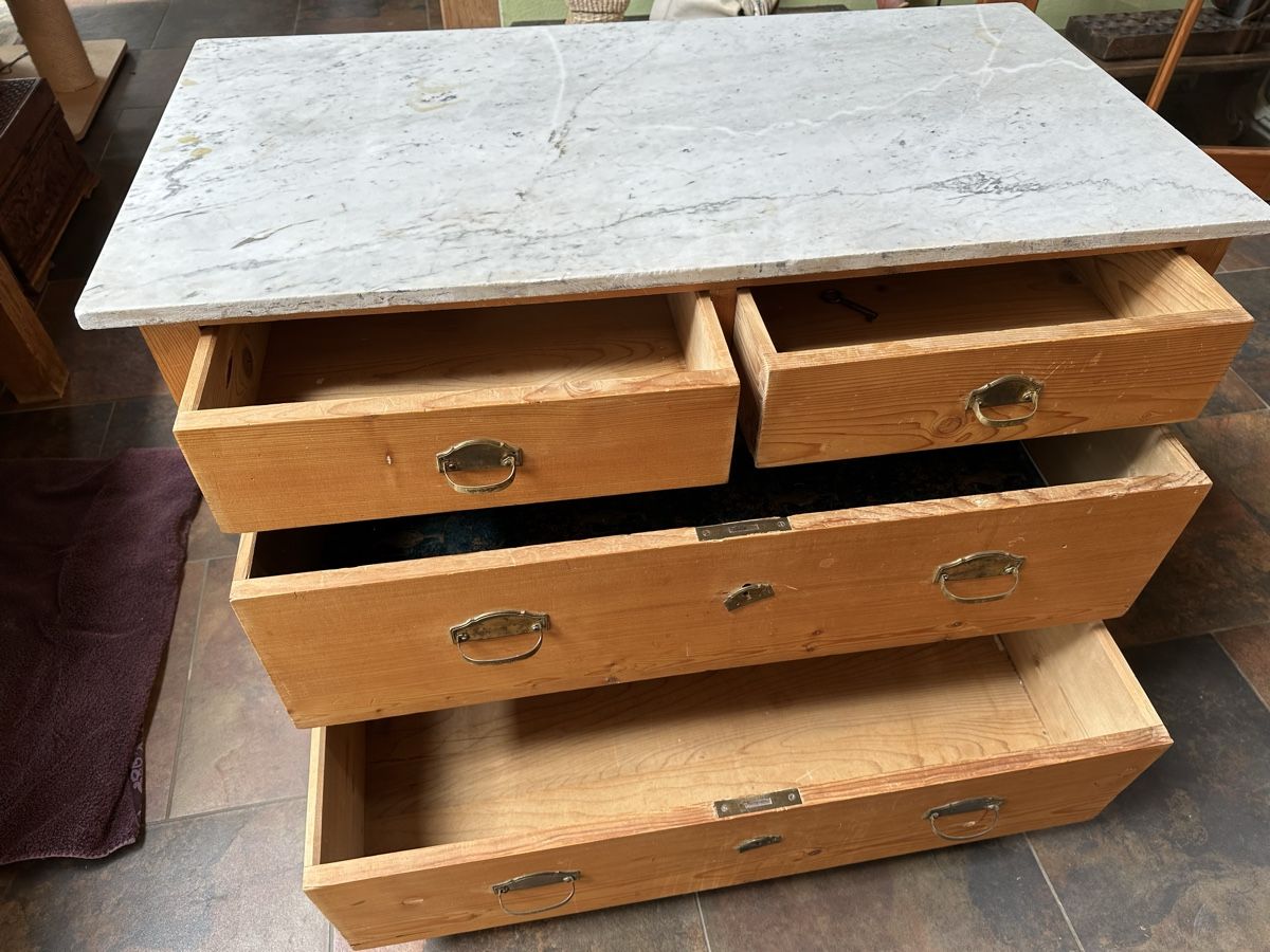 Cassettiere: Antike Kommode/Buffet, Marmorplatte, Top Zustand! – Usato da Mönthal venduto da BB_Moenthal_273 1