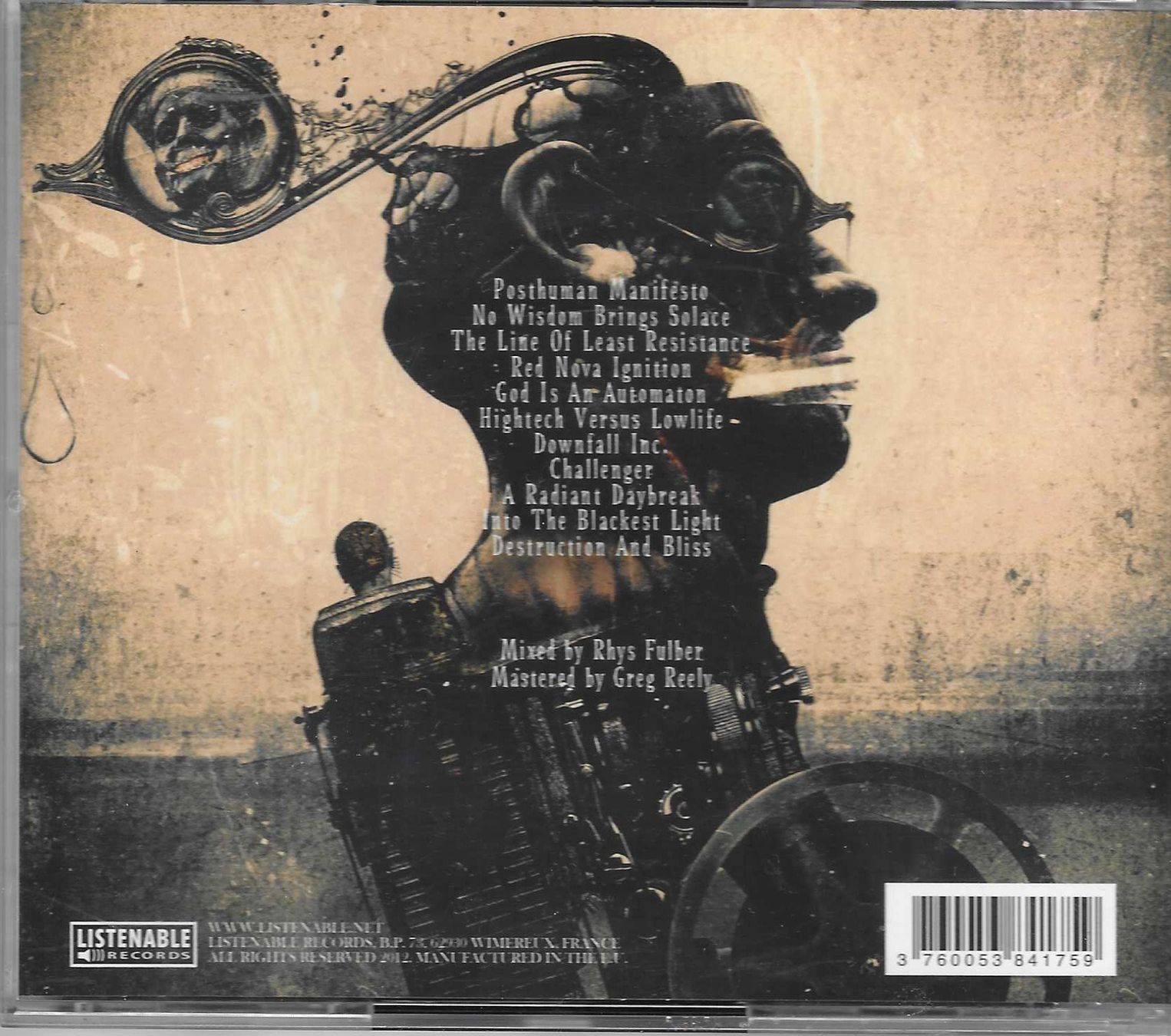 CD: SYBREED  -  GOD IS AN AUTOMATON – Usato da Bex venduto da Giorgiob 1