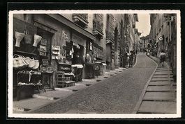 Lugano, Via Cattedrale mit Geschäften