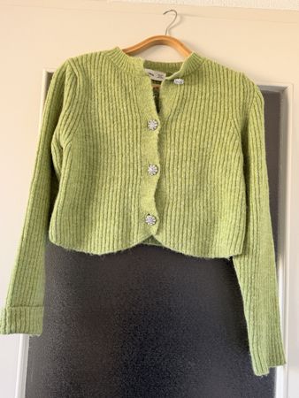 Mango cardigan femme taille S vert clair