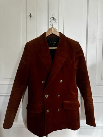 Massimo Dutti Corduroy Blazer Brown Size 36