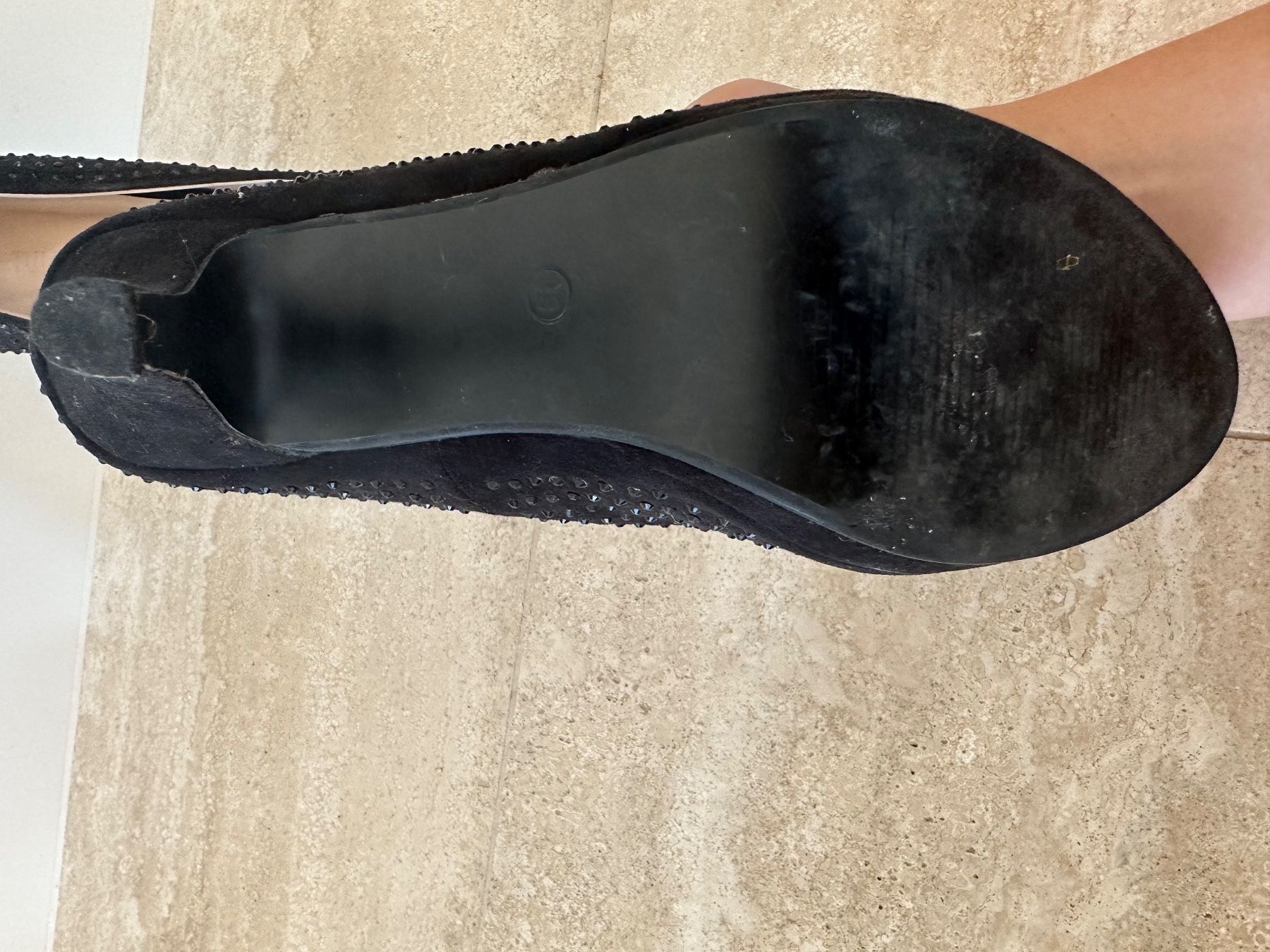 Scarpe da donna: Schwarze High Heels mit Glitzersteinen – Usato da Thalwil venduto da ViviFu 5