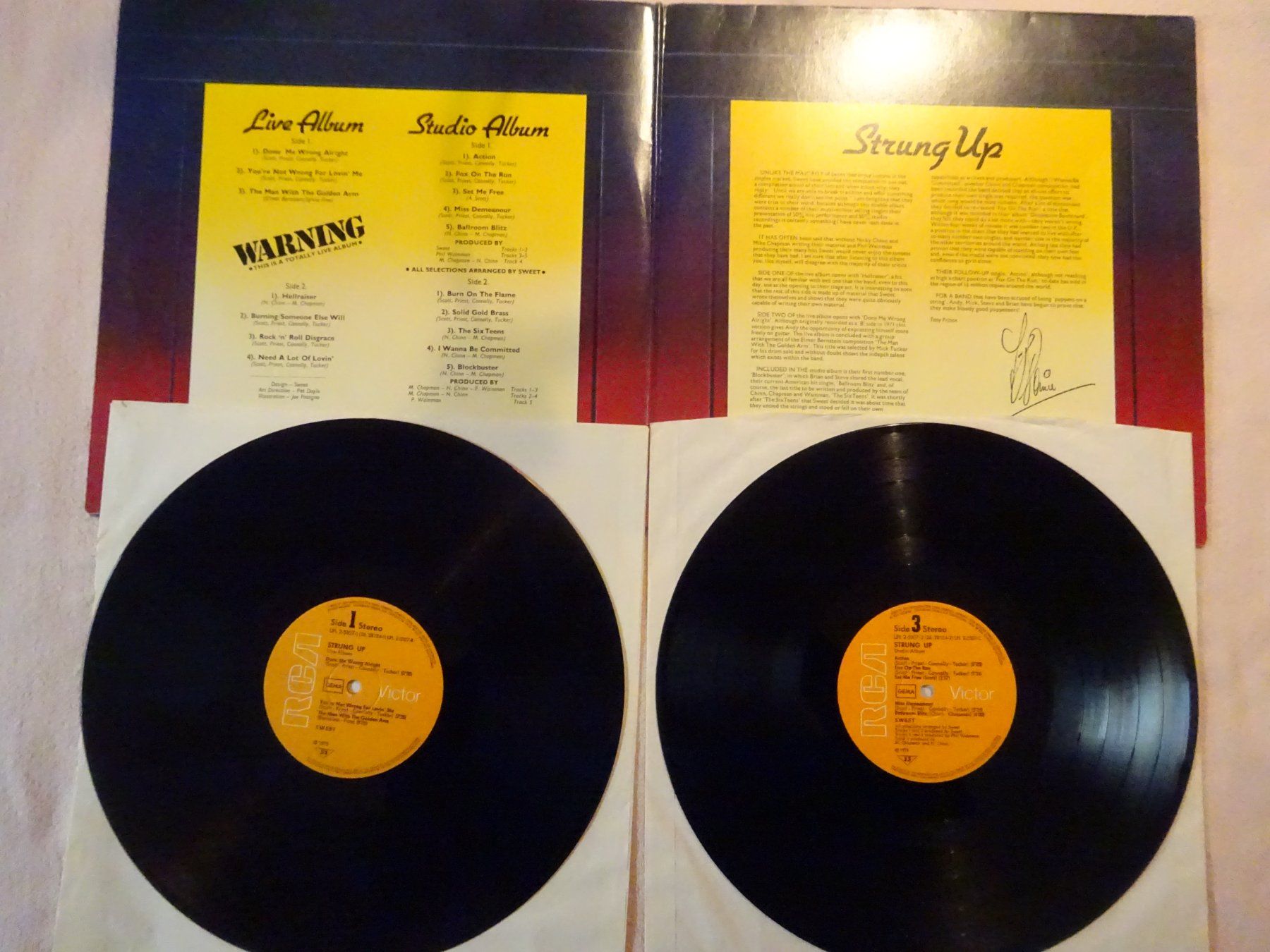 Schallplatten: SWEET ** STRUNG UP ** DOPPEL LP ** AKTION 15.9 – Gebraucht aus Luzern von xrayspex99 1