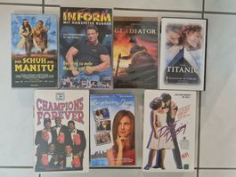 7 VHS Kassetten aus Sammlung. Filme und Fitness gebraucht 