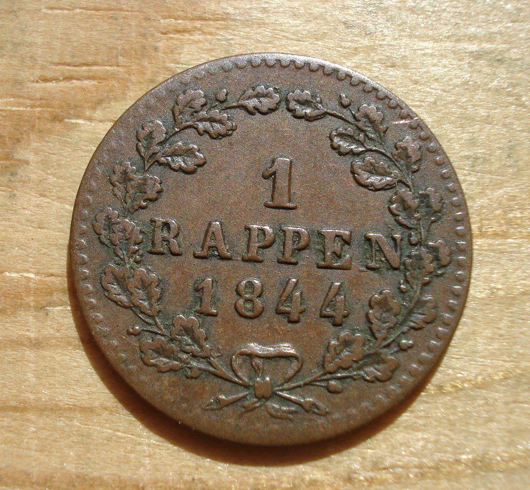 Tutti le monete: (D3) Luzern Rappen 1844 – Usato da Erlach venduto da Net-Coins 3