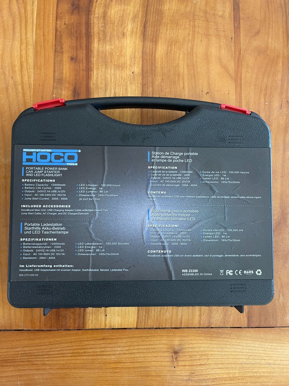 Caricabatterie: HOCO Powerstarter Portable Powerbank/Auto Starthilfe ALLin1 – Usato da Siblingen venduto da Woltersdorf50 1