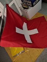 Schweizer Fahne mit Stiel gross