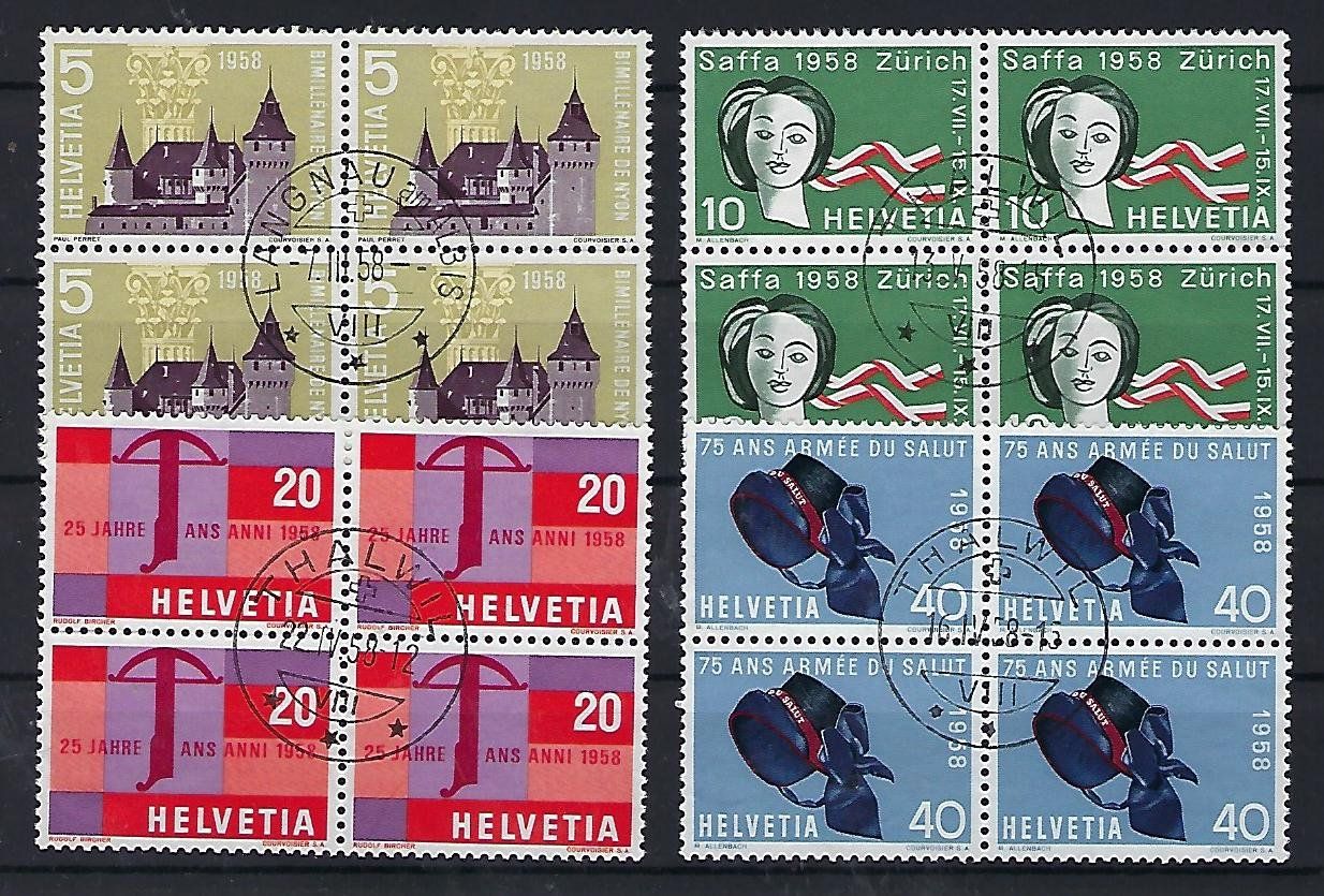 Tutti i francobolli: Werbemarken 1932 Viererblocks gestempelt   14552 – Usato da Lunden venduto da Animus999