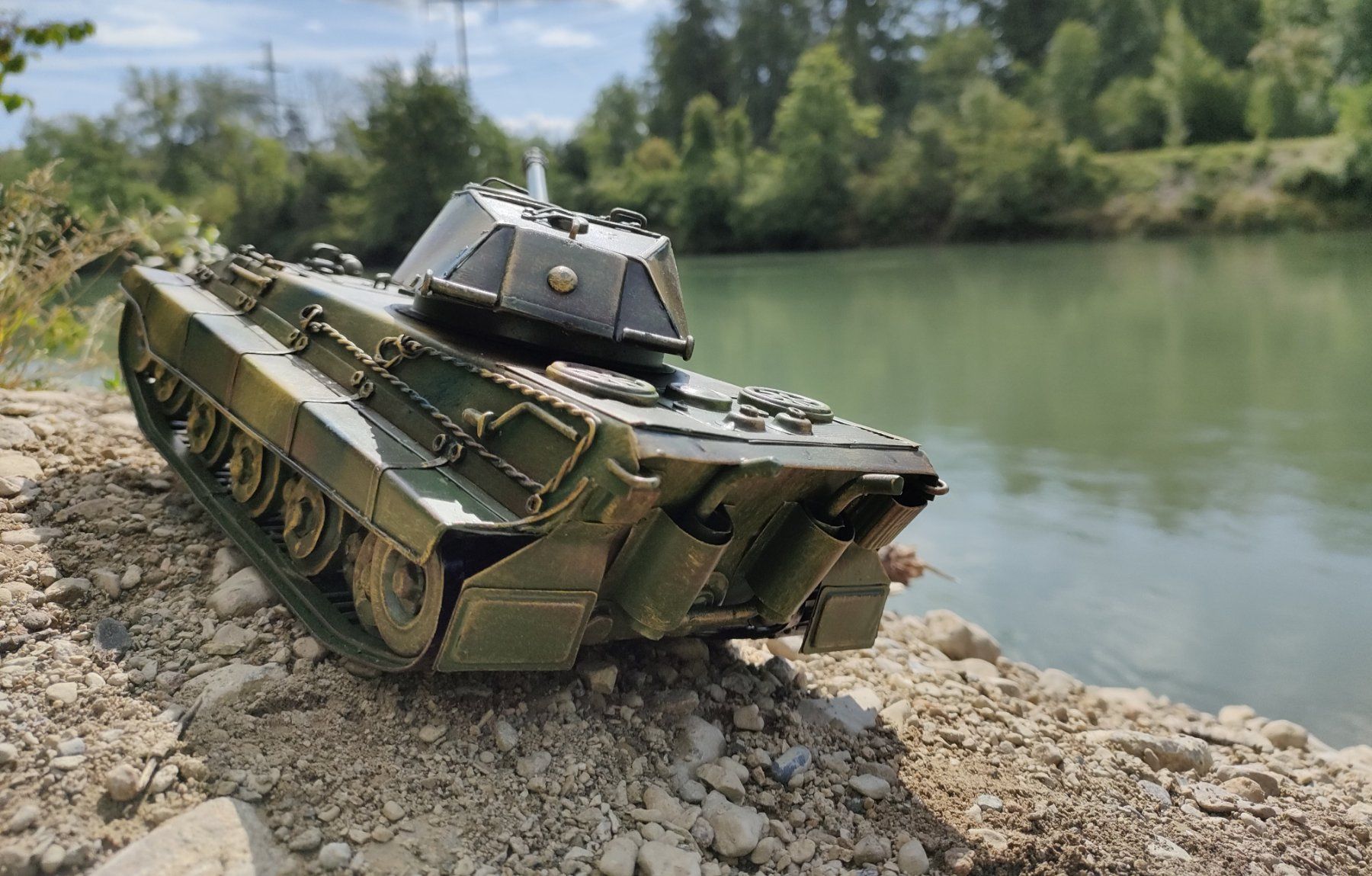 Kits de montage: Panzer Königstiger aus Blech handgefertigt – Neuf (Voir description) à Langendorf par Blechfahrzeuge 5